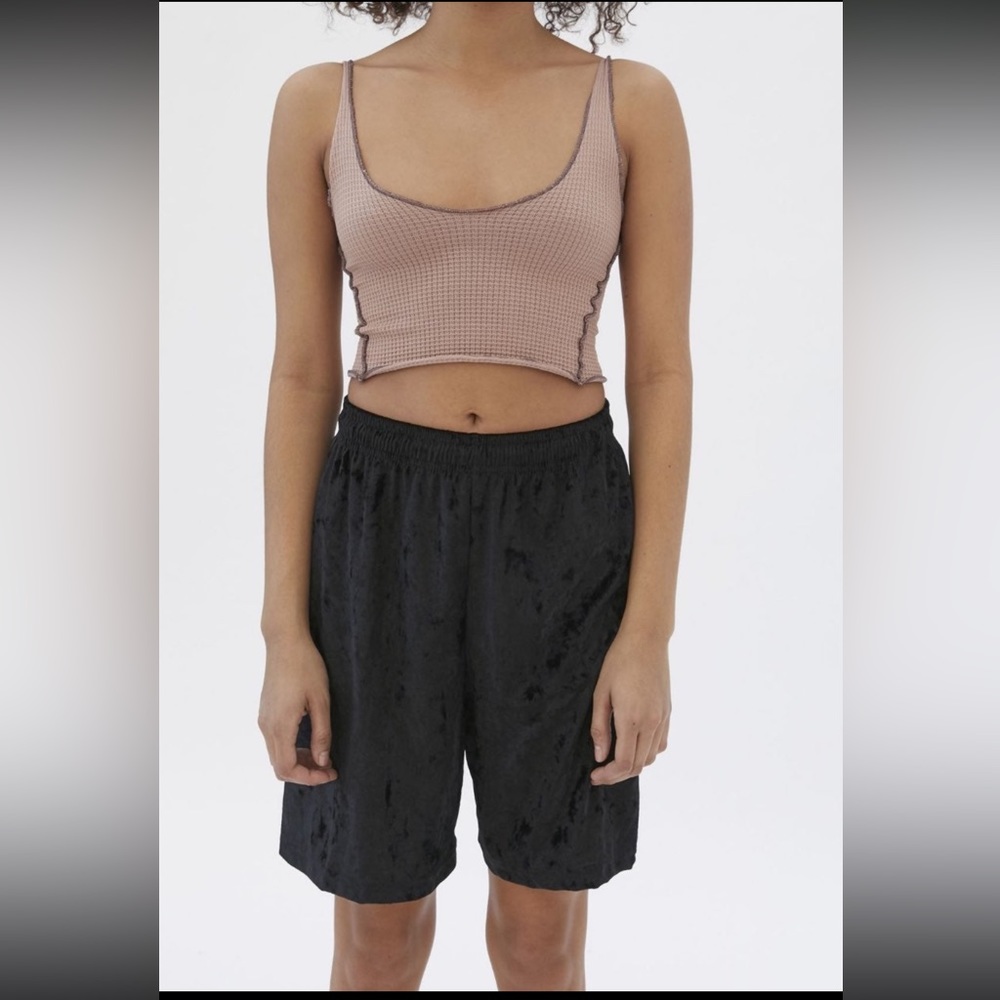 EW Urban Outfitters Velvet Sweat Short size Small black by Urban Renewal